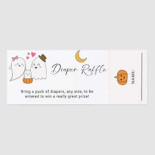 Little Boo Baby Shower Diaper Raffle Halloween Tickets