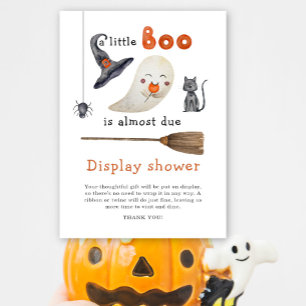 Little Boo baby shower - display shower Enclosure Card