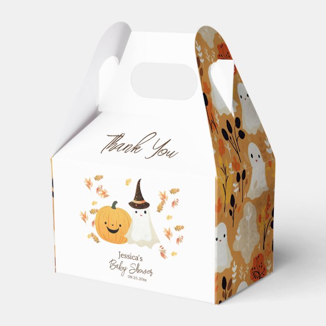 Little Boo Baby Shower Favor Box (Front Side)