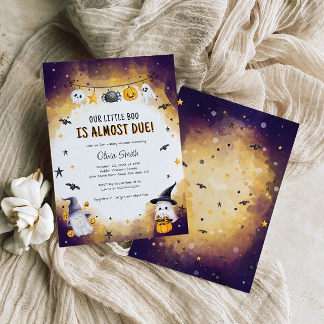 Little Boo Baby Shower, Halloween Baby Shower Invitation (Creator Uploaded)
