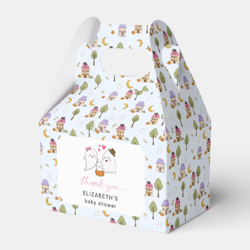 Little Boo Baby Shower Halloween Ghost Cute Favor Boxes