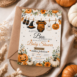 Little Boo Baby Shower Invitation