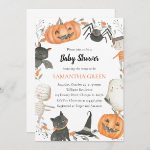 Little Boo Baby Shower Invitation