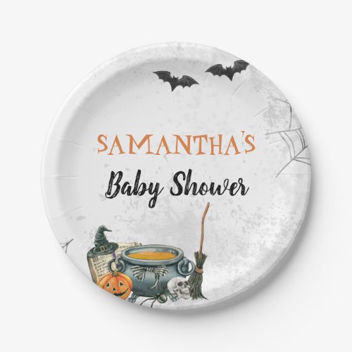 Little Boo Baby Shower Paper Plate