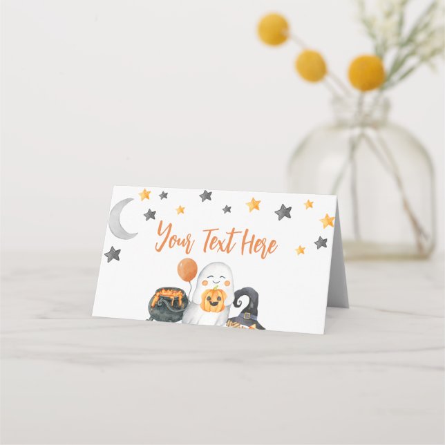 Little Boo Baby Shower Place Card (Front)