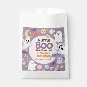 Little Boo baby shower Pumpkin Halloween  Favor Bag