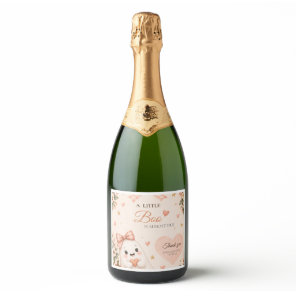Little Boo Baby Shower Sparkling Wine Label
