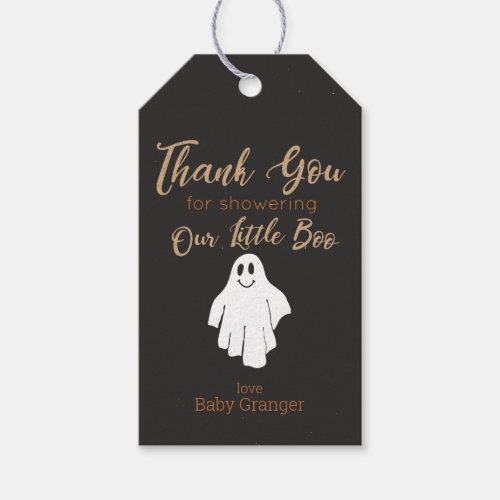 Little Boo Baby Shower Thank You Favor Tag