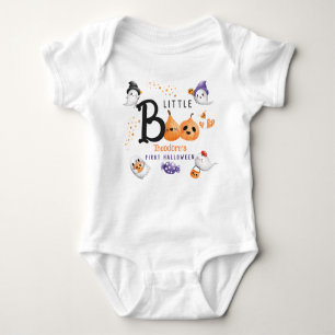 Little Boo Baby's First Halloween Cute Custom Name Baby Bodysuit
