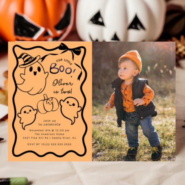 Little Boo Birthday Party Invitation (Creator Uploaded)