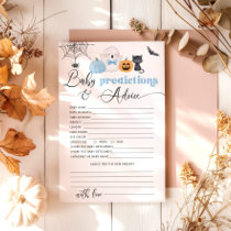 Little boo blue Baby predictions and advice card