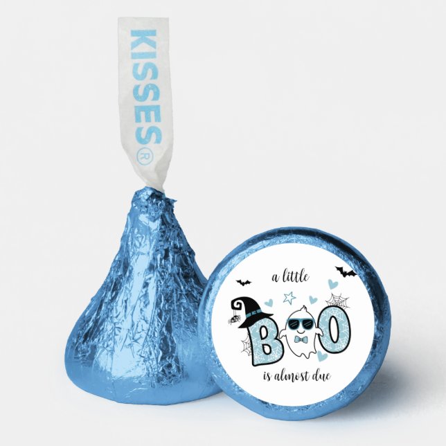 LITTLE BOO BLUE HALLOWEEN BABY SHOWER HERSHEY®'S KISSES® (Front)