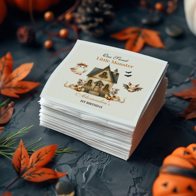 Little Boo Boho Birthday Bash Napkins (Creator Uploaded)