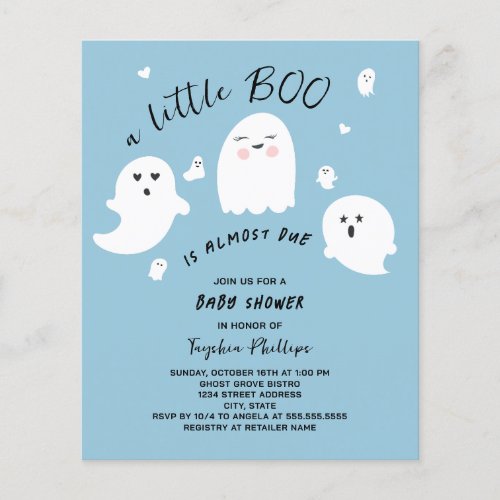 Little Boo Budget Halloween Boy Baby Shower