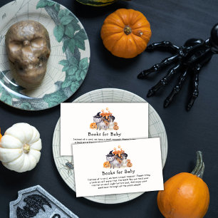 Little Boo Cat In Witch Hat Books For Baby Shower  Enclosure Card