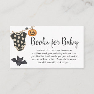 Little Boo Clothesline Baby Shower Books for Baby Enclosure Card