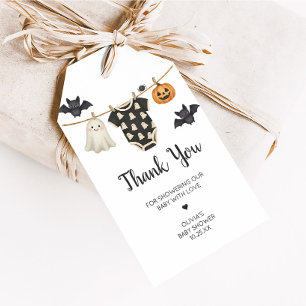 Little Boo Clothesline Baby Shower Favor Tags