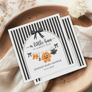 Little Boo Clothesline Baby Shower Napkins