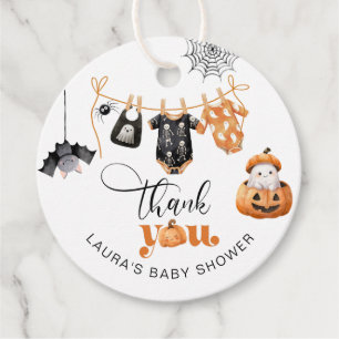 Little Boo Clothesline baby shower thank you Favor Tags
