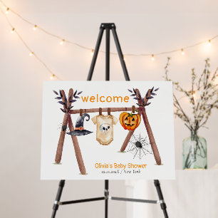 Little Boo Clothesline Baby Shower Welcome Sign