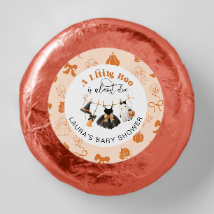 Little Boo Clothesline Bow Orange Baby Shower Dipped Oreo Cookie Favors