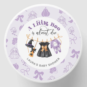 Little Boo Clothesline Purple Baby Shower Mini Candle Favors