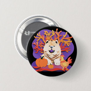 LITTLE BOO Cream Chow choose size Button