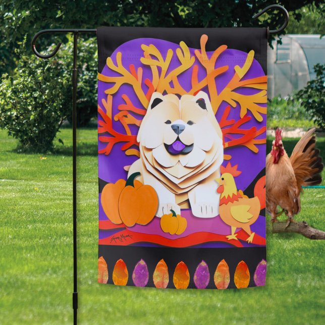 LITTLE BOO Cream Chow   Garden Flag (Creator Uploaded)