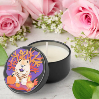 LITTLE BOO Cream Chow Mini Candle Favors