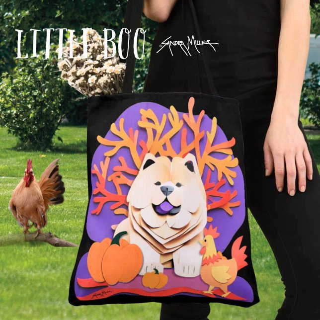 LITTLE BOO Cream Chow   Tote Bag (Creator Uploaded)