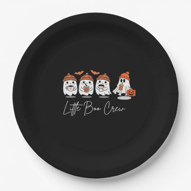 Little Boo Crew Minimal Clean Design Paper Plates (Front)