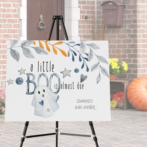 Little Boo Cute Ghost Fall Welcome Easel Foam Board