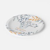Little Boo Cute Halloween Baby Shower Paper Plates (Angled)