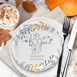 Little Boo Cute Halloween Baby Shower Paper Plates<br><div class="desc">Little Boo Baby Shower paper plate - or customize the wording for your baby sprinkle, gender reveal etc. The design is lettered with "a little boo is almost due" and perfect for an October or Little Boo Halloween baby shower. This watercolor design has a gender neutral color pallete with orange,...</div>