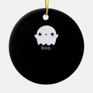 Little Boo Cute Halloween Ceramic Ornament