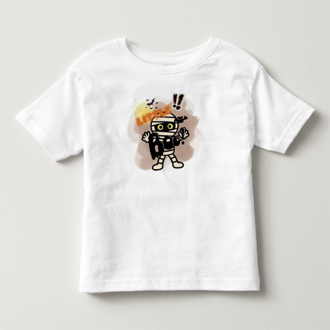 Little Boo Cute Halloween Mummy T-shirt (Front)