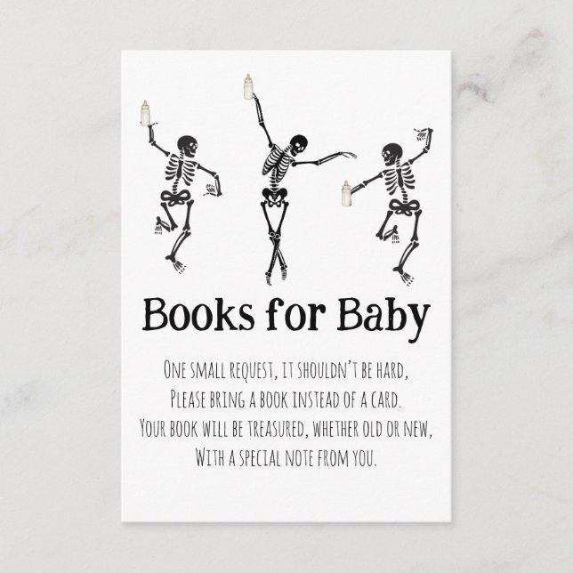 Little Boo Dancing Skeletons Books for Baby Insert (Front)