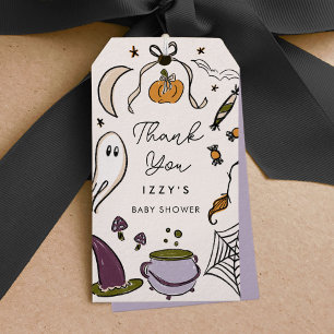 Little Boo Due Halloween Baby Shower Thank You Gift Tags