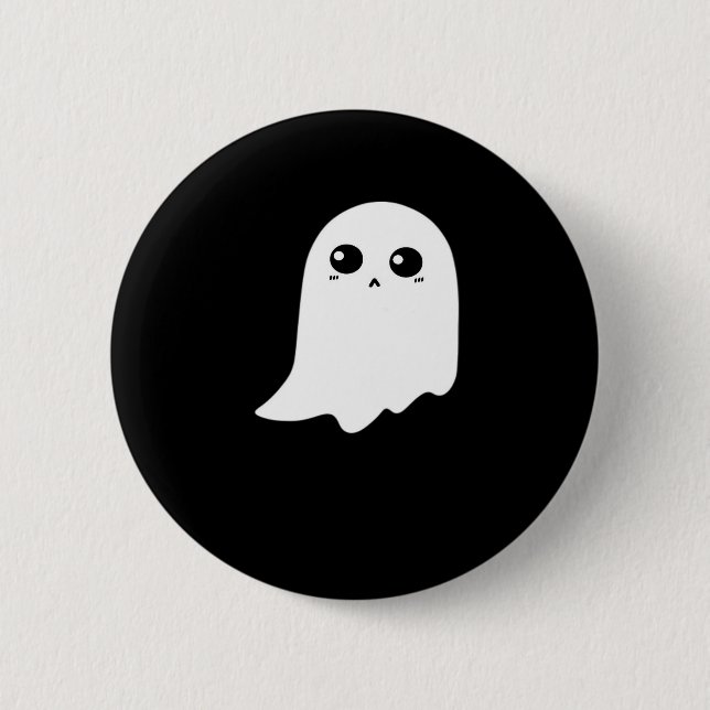 Little Boo Funny Meme Design Button (Front)