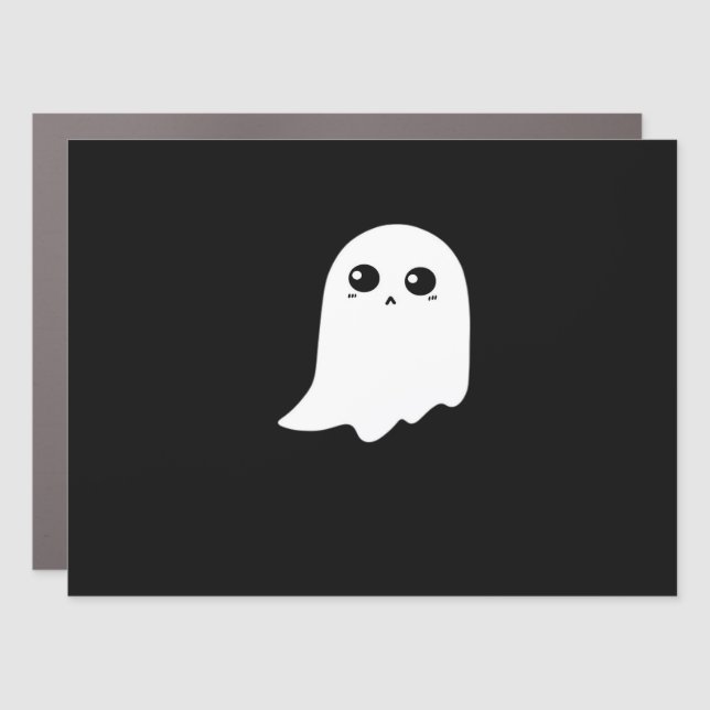 Little Boo Funny Meme Design Car Magnet (Front)