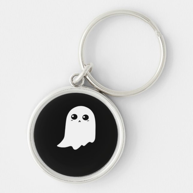 Little Boo Funny Meme Design Keychain (Front)