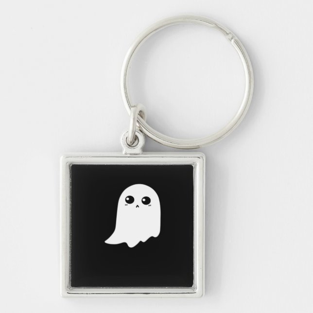 Little Boo Funny Meme Design Keychain (Front)