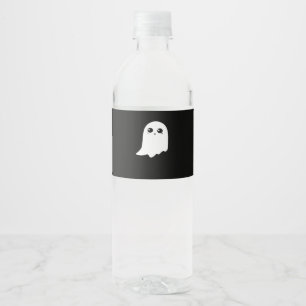 Little Boo Funny Meme Design Water Bottle Label