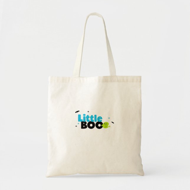 Little Boo Funny Retro Tote Bag (Front)