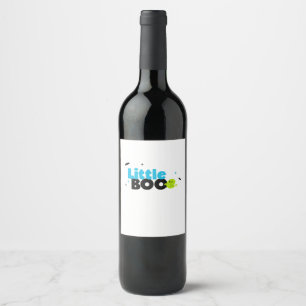 Little Boo Funny Retro Wine Label