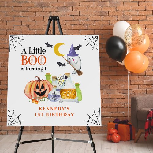 Little Boo Ghost and Potion 1st Birthday Easel Foam Board