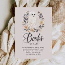 Little Boo Ghost Baby Shower Books for Baby  Enclosure Card