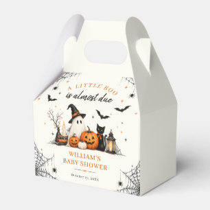 Little Boo Ghost Halloween Baby Shower Favor Boxes