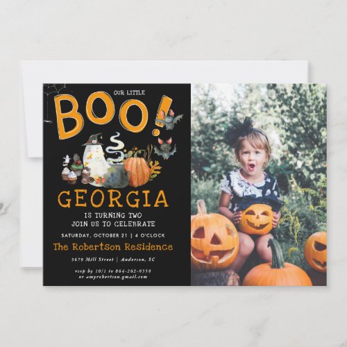 Little Boo  Ghost Halloween Birthday Party