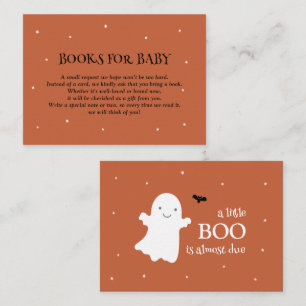 Little Boo Ghost Orange Books for Baby Enclosure Card
